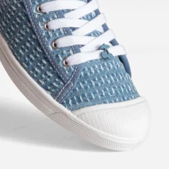 Tennis LE TEMPS DES CERISES marine à fleurs