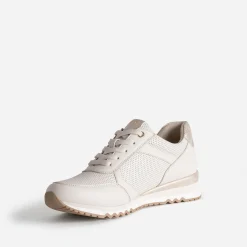 Tennis MARCO TOZZI beige clair perforée