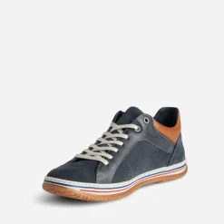 Tennis marine cuir éco-conçu