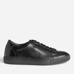 Tennis noire cuir
