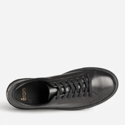 Tennis noire cuir