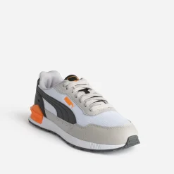 Tennis PUMA gris, blanc, noir, orange