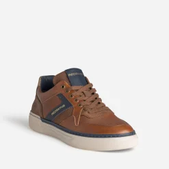 Tennis REDSKINS cognac cuir