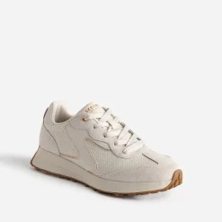Tennis SKECHERS beige bi-matière