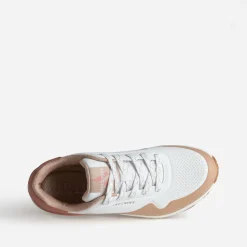 Tennis SKECHERS blanche, beige, rose