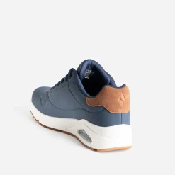 Tennis SKECHERS bleu marine bi-matière