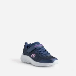 Tennis SKECHERS bleu pailleté en mesh