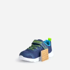 Tennis SKECHERS en tissu mesh bleu marine