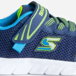 Tennis SKECHERS en tissu mesh bleu marine