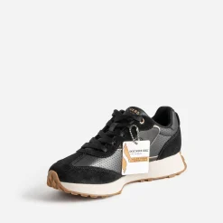 Tennis SKECHERS noire bi-matière