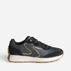 Tennis SKECHERS noire bi-matière