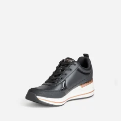 Tennis SKECHERS noire détails cuivrés