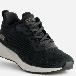 Tennis SKECHERS noire mesh pailleté