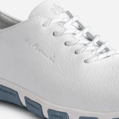 Tennis TBS blanche en cuir à semelle bicolore