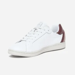 Tennis TBS blanche en cuir à zip