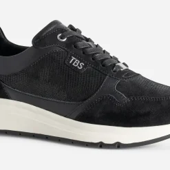 Tennis TBS noire en cuir