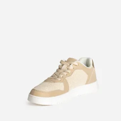 Tennis TEXTO beige et doré irisé