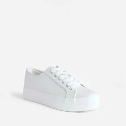 Tennis TEXTO blanc irisé embossée effet python