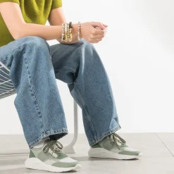 Tennis TEXTO verte mesh tricoté