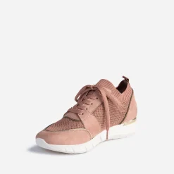 Tennis vieux rose tricotée