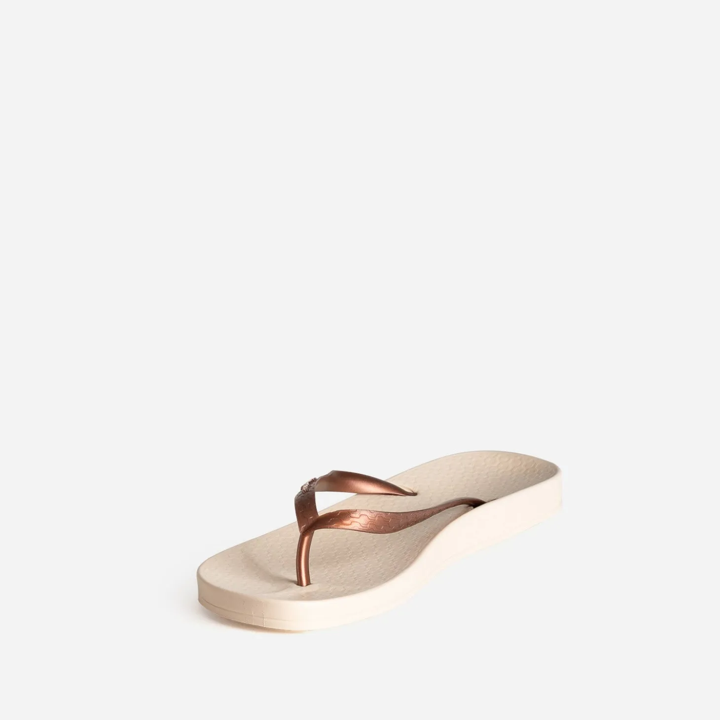Tong IPANEMA beige brides marron