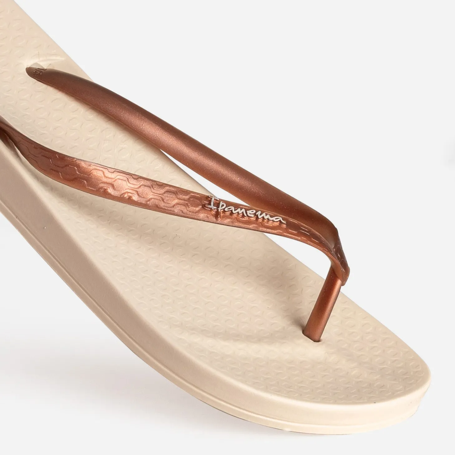 Tong IPANEMA beige brides marron