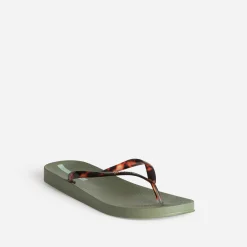 Tong IPANEMA kaki brides écaille