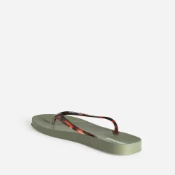 Tong IPANEMA kaki brides écaille