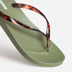 Tong IPANEMA kaki brides écaille