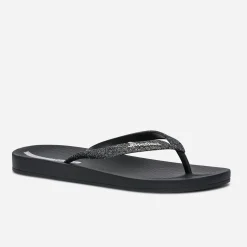 Tong IPANEMA noire à brides pailletées