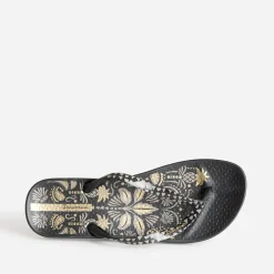 Tong IPANEMA noire imprimé tatouage