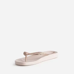 Tong IPANEMA rose à brides pailletées