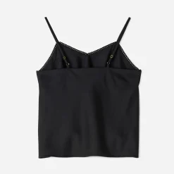 Top TEXTO noir fines bretelles