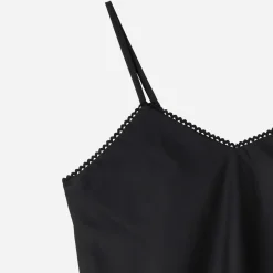 Top TEXTO noir fines bretelles