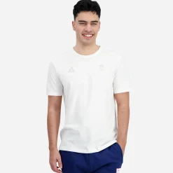 T-shirt LE COQ SPORTIF écru détails sport